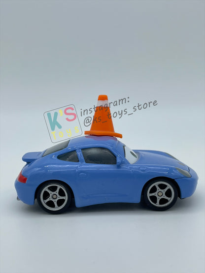 PRE-OWNED / LOOSE DISNEY PIXAR CARS 1:55 BY MATTEL - "SALLY WITH CONE & TATTOO" CARS SERIES - MINT CONDITION