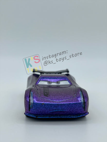 PRE-OWNED / LOOSE DISNEY PIXAR CARS 1:55 BY MATTEL - "RS 24H ENDURANCE RACE JACKSON STORM" RS 24H ENDURANCE RACE SERIES - MINT CONDITION