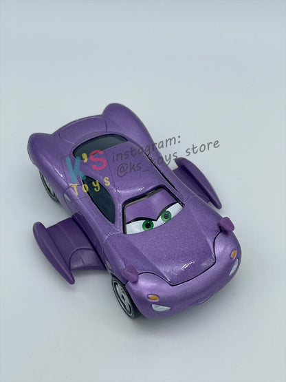 PRE-OWNED / LOOSE DELUXE DISNEY PIXAR CARS BY MATTEL - "HOLLEY SHIFTWELL WITH WINGS" CARS 2 PALACE CHAOS SERIES - MINT CONDITION