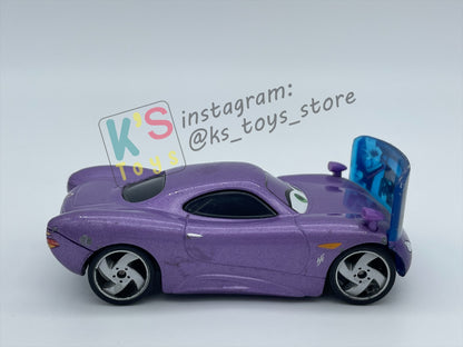PRE-OWNED / LOOSE DISNEY PIXAR CARS 1:55 BY MATTEL - "HOLLEY SHIFTWELL WITH SCREEN" CARS 2 PALACE CHAOS SERIES - IN GOOD CONDITION