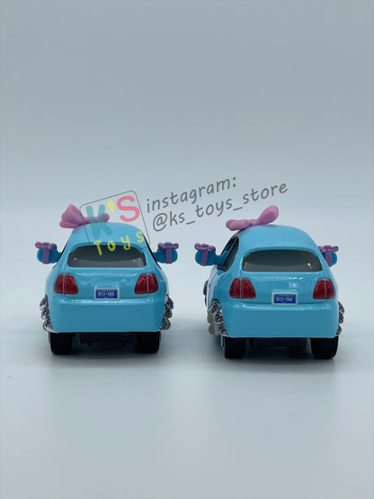 PRE-OWNED / LOOSE DISNEY PIXAR CARS 1:55 BY MATTEL - "LOUISE & LISA" CARS ON THE ROAD LIGHTS OUT - MINT CONDITION