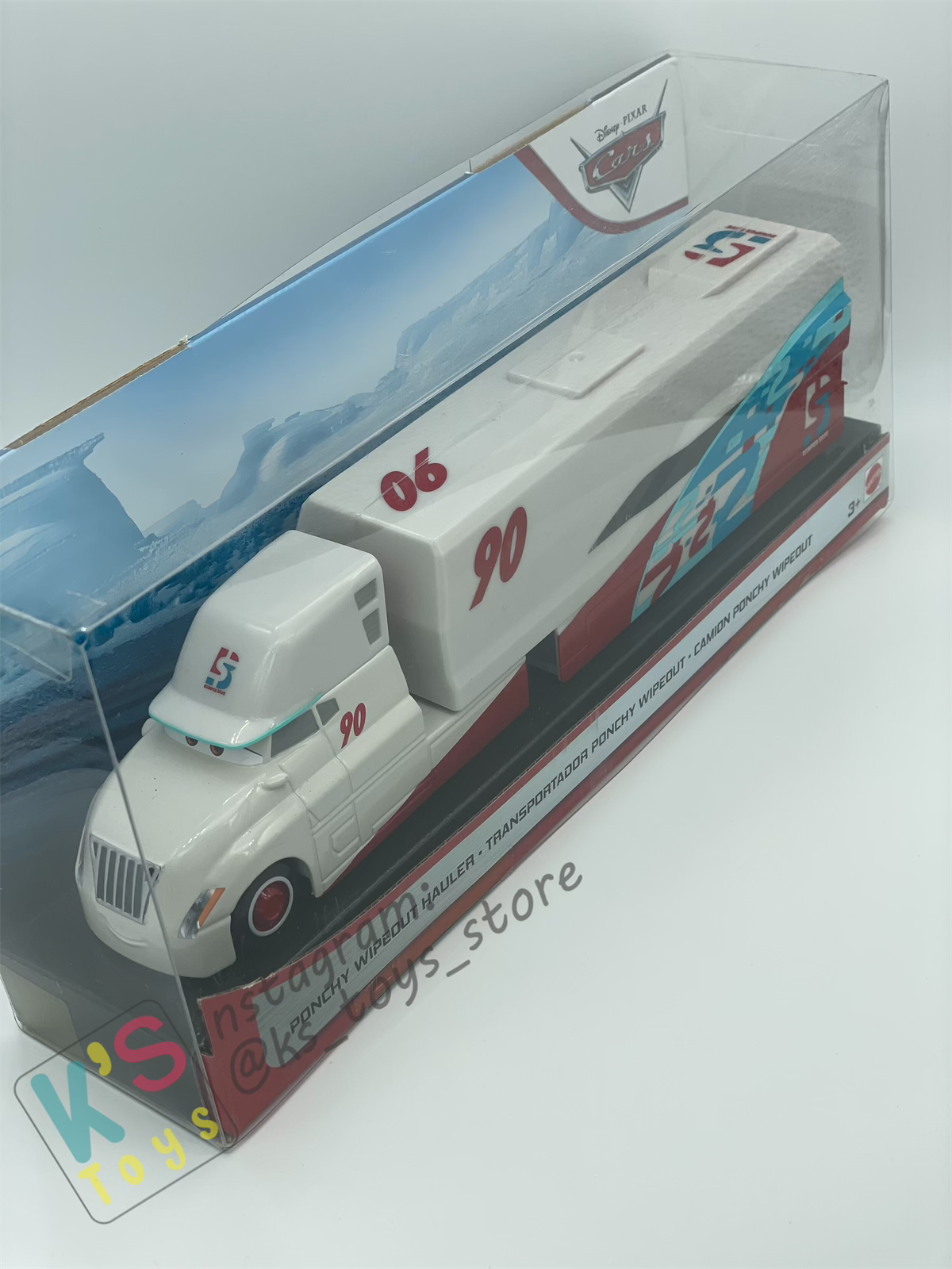 Hauler Disney Pixar Cars by Mattel, 2019 Ponchy Wipeout Hauler - BNIP