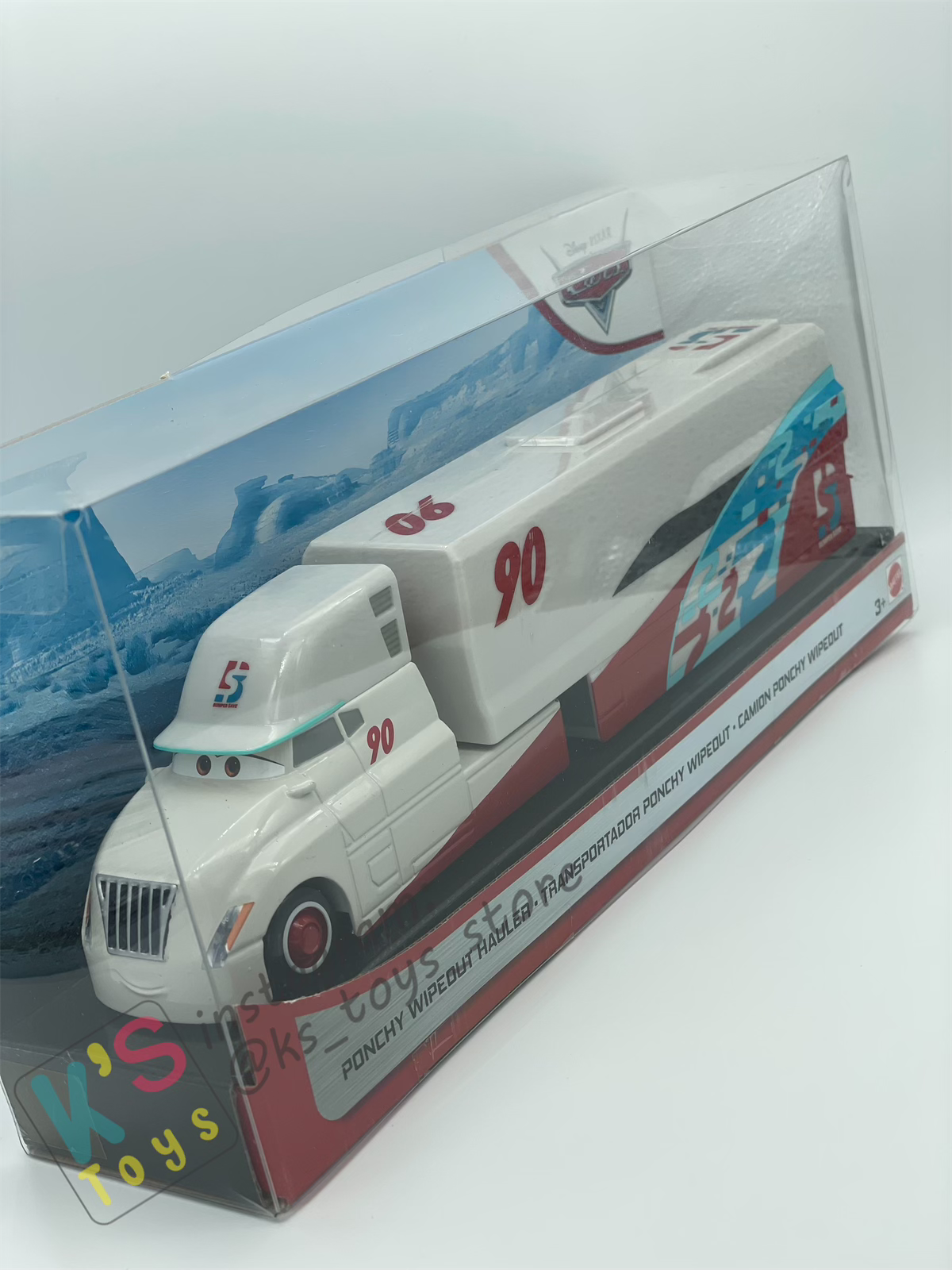 Hauler Disney Pixar Cars by Mattel, 2019 Ponchy Wipeout Hauler - BNIP