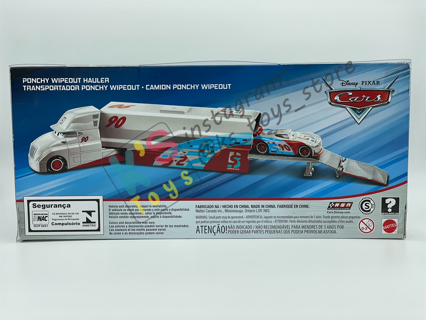 Hauler Disney Pixar Cars by Mattel, 2019 Ponchy Wipeout Hauler - BNIP