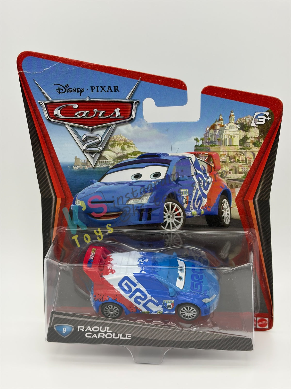 DISNEY PIXAR CARS BY MATTEL, RAOUL CAROULE - CARS 2 - BNIP