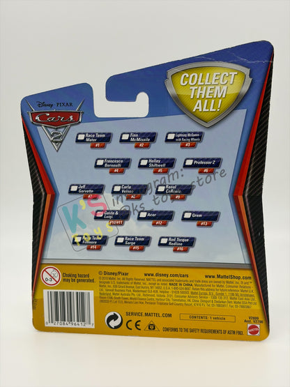 DISNEY PIXAR CARS BY MATTEL, RAOUL CAROULE - CARS 2 - BNIP
