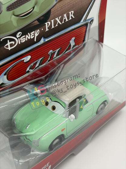 DISNEY PIXAR CARS BY MATTEL, DENISE BEAM (UNIBODY) - RACE FANS SERIES - BNIP