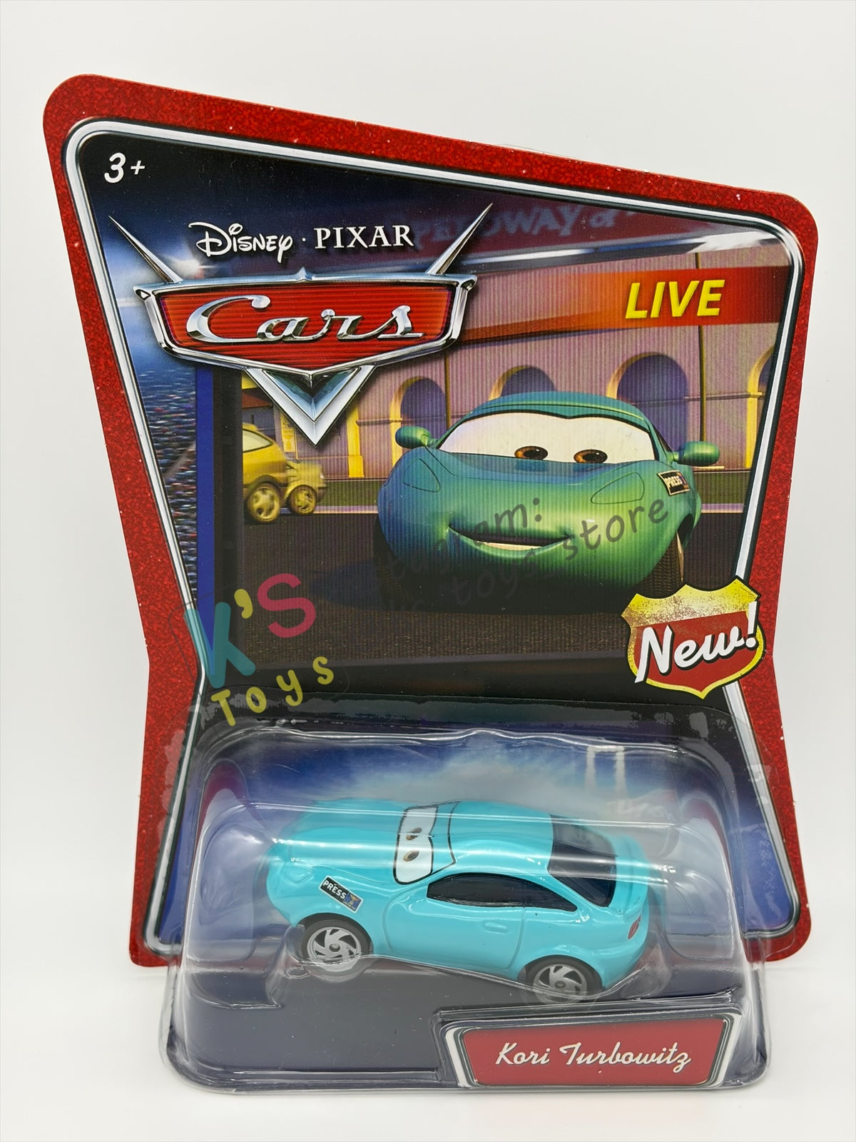DISNEY PIXAR CARS BY MATTEL, KORI TURBOWITZ - WALMART SERIES - BNIP