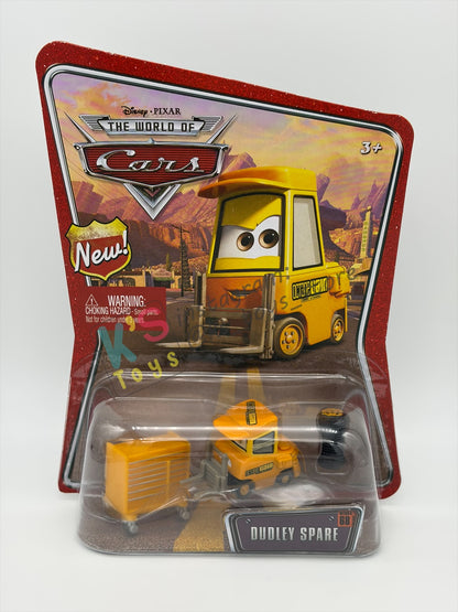 DISNEY PIXAR CARS BY MATTEL 1:55, DUDLEY SPARE #68 THE WORLD OF CARS - BNIP