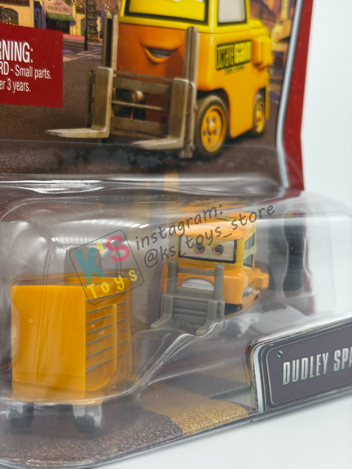 DISNEY PIXAR CARS BY MATTEL 1:55, DUDLEY SPARE #68 THE WORLD OF CARS - BNIP