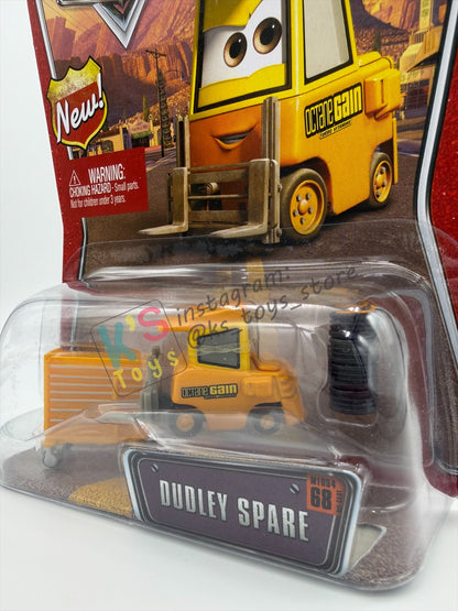 DISNEY PIXAR CARS BY MATTEL 1:55, DUDLEY SPARE #68 THE WORLD OF CARS - BNIP
