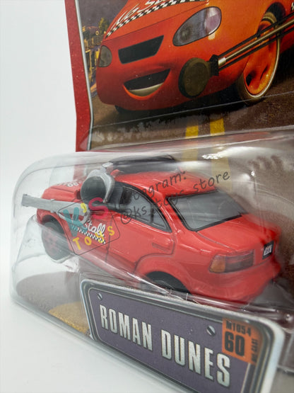 DISNEY PIXAR CARS BY MATTEL 1:55, ROMAN DUNES, THE WORLD OF CARS SERIES - BNIP