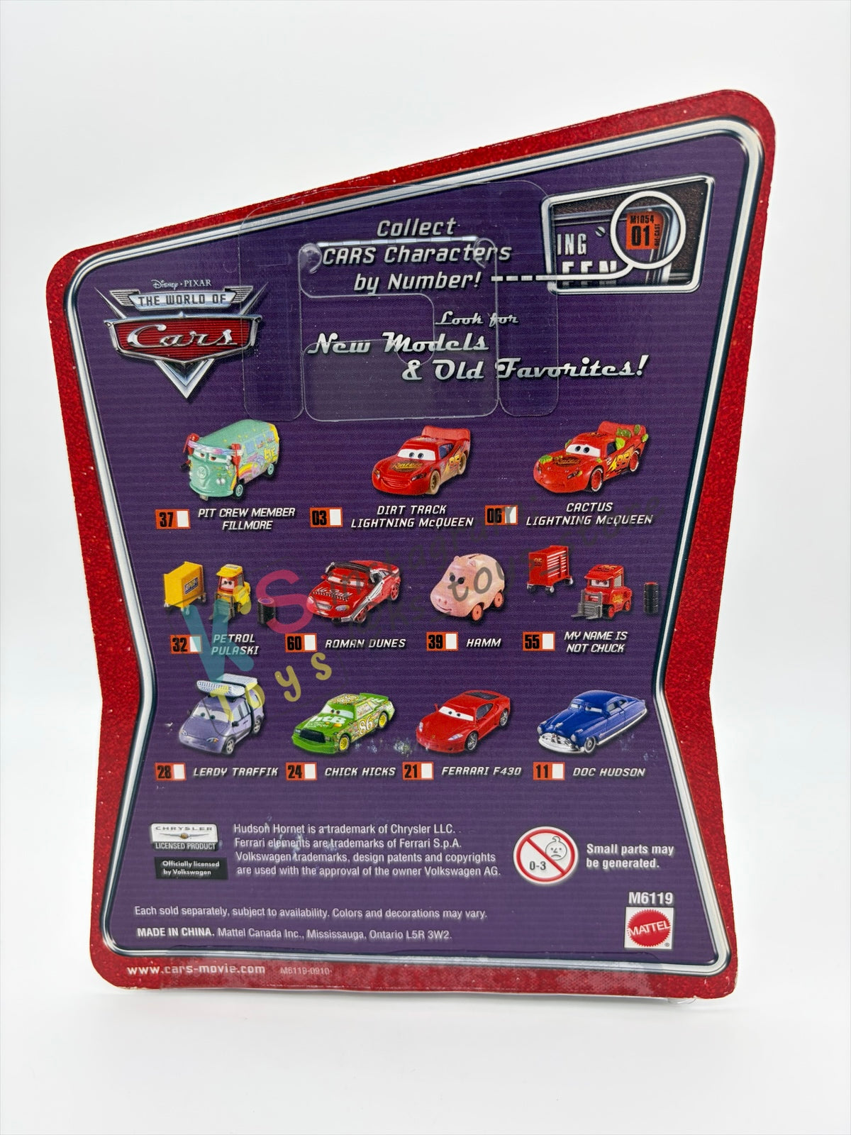 DISNEY PIXAR CARS BY MATTEL 1:55, ROMAN DUNES, THE WORLD OF CARS SERIES - BNIP