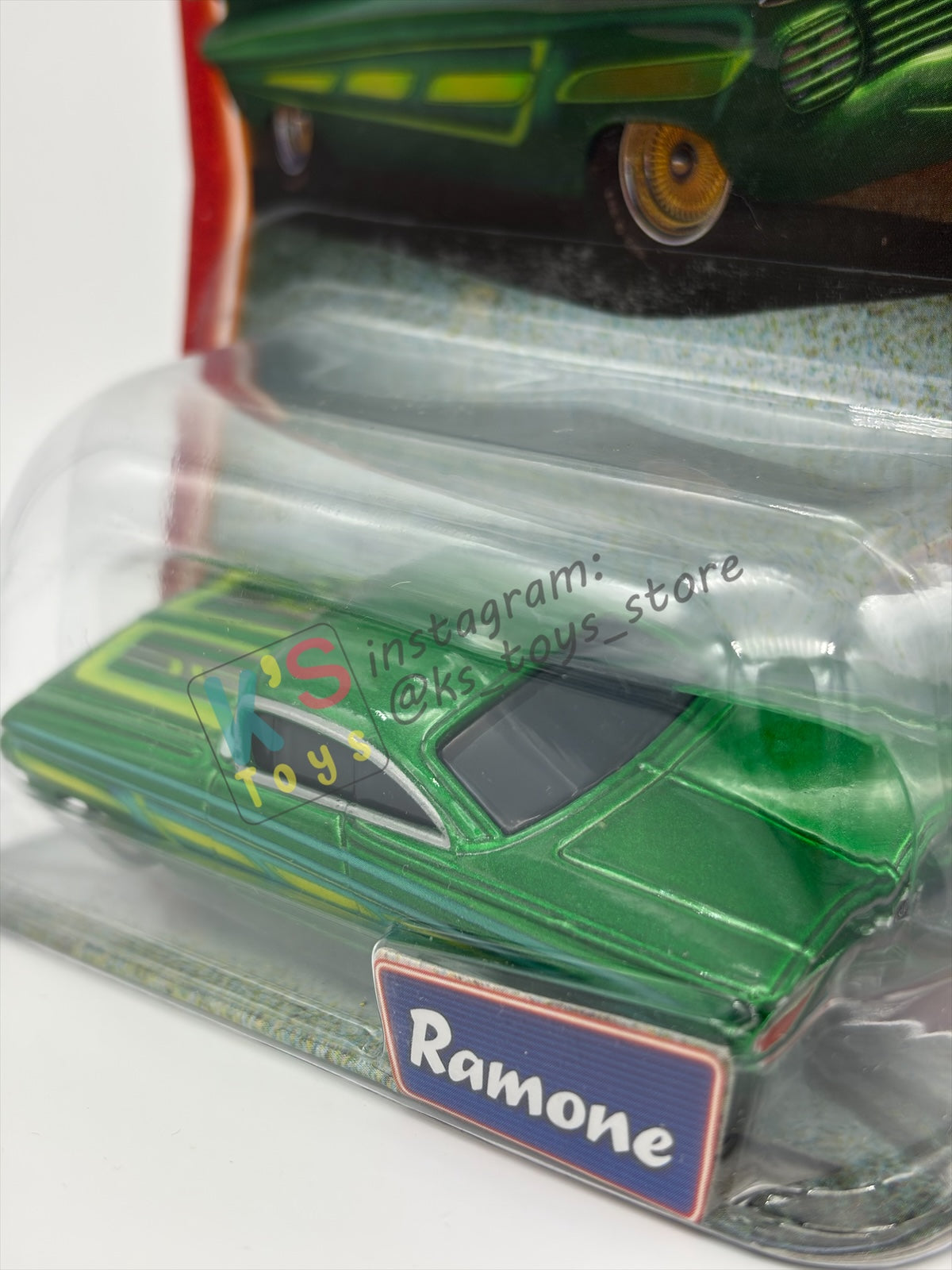 DISNEY PIXAR CARS BY MATTEL, GREEN RAMONE - SUPERCHARGED SERIES - BNIP