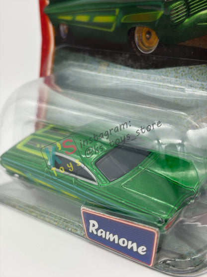 DISNEY PIXAR CARS BY MATTEL, GREEN RAMONE - SUPERCHARGED SERIES - BNIP
