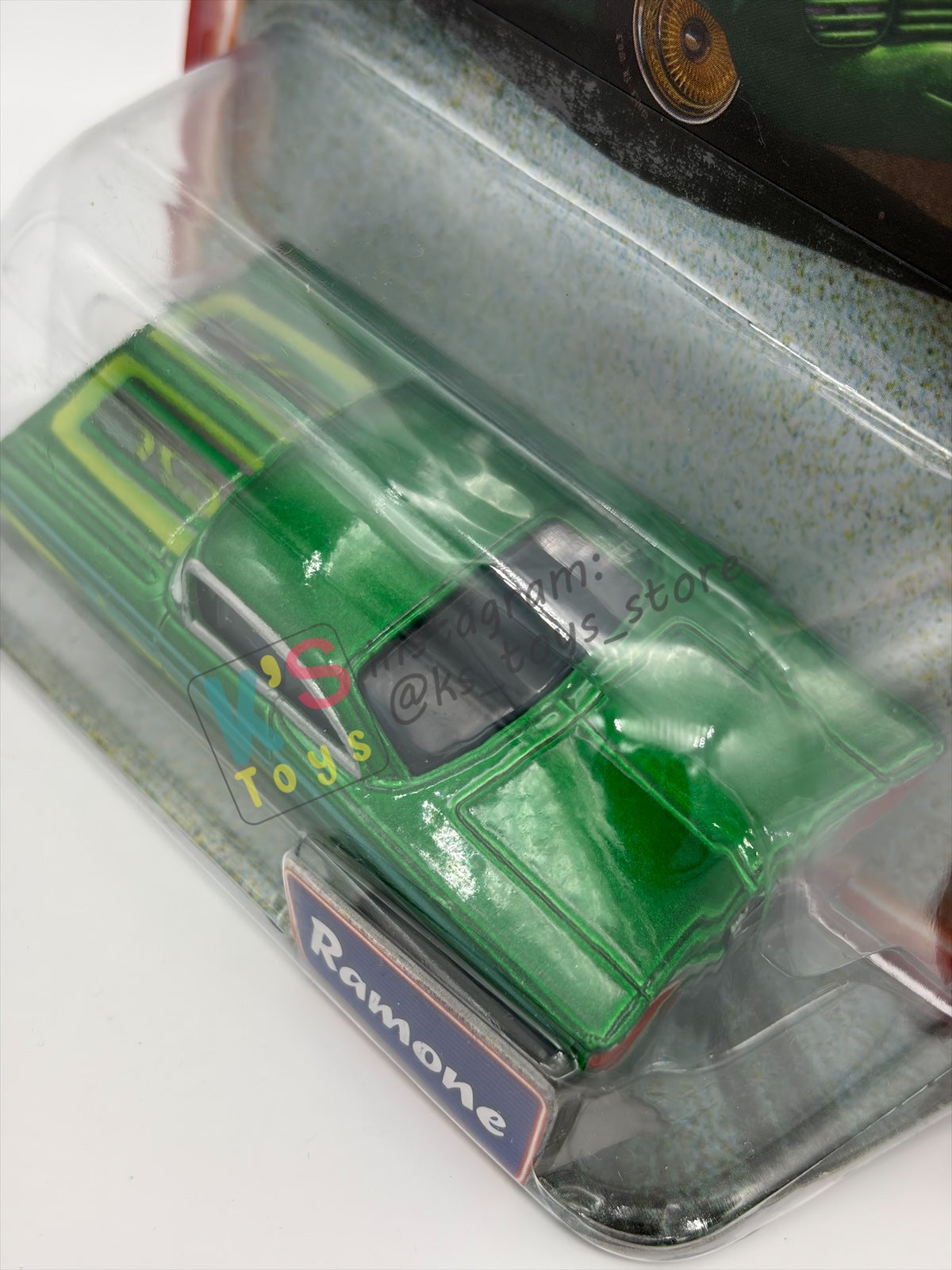 DISNEY PIXAR CARS BY MATTEL, GREEN RAMONE - SUPERCHARGED SERIES - BNIP