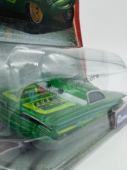 DISNEY PIXAR CARS BY MATTEL, GREEN RAMONE - SUPERCHARGED SERIES - BNIP