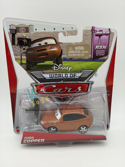 DISNEY PIXAR CARS BY MATTEL, “CORA COPPER" RSN SERIES - BNIP