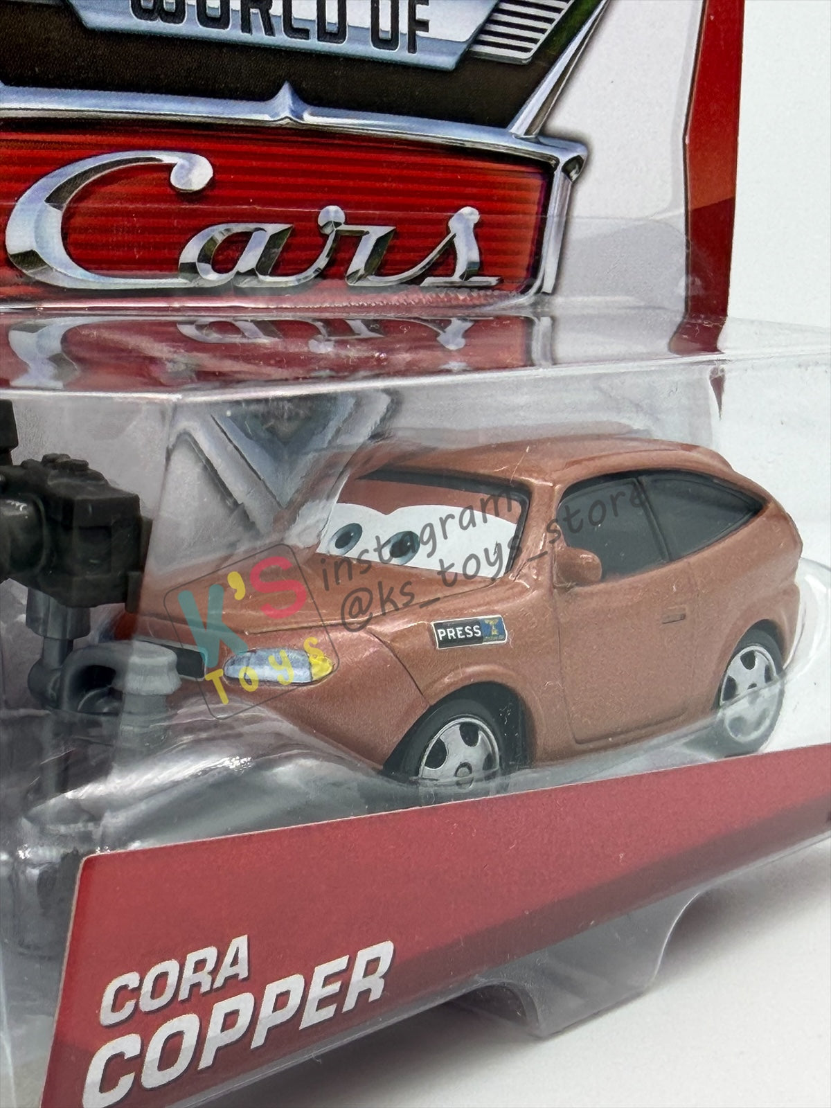 DISNEY PIXAR CARS BY MATTEL, “CORA COPPER" RSN SERIES - BNIP