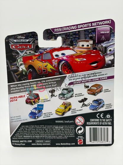 DISNEY PIXAR CARS BY MATTEL, “CORA COPPER" RSN SERIES - BNIP