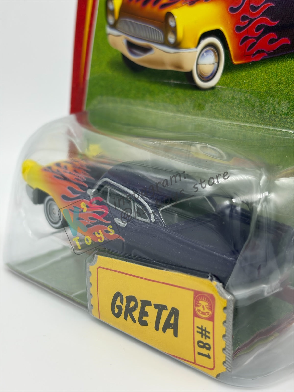 DISNEY PIXAR CARS BY MATTEL, "GRETA" - RACE ORAMA SERIES - BNIP