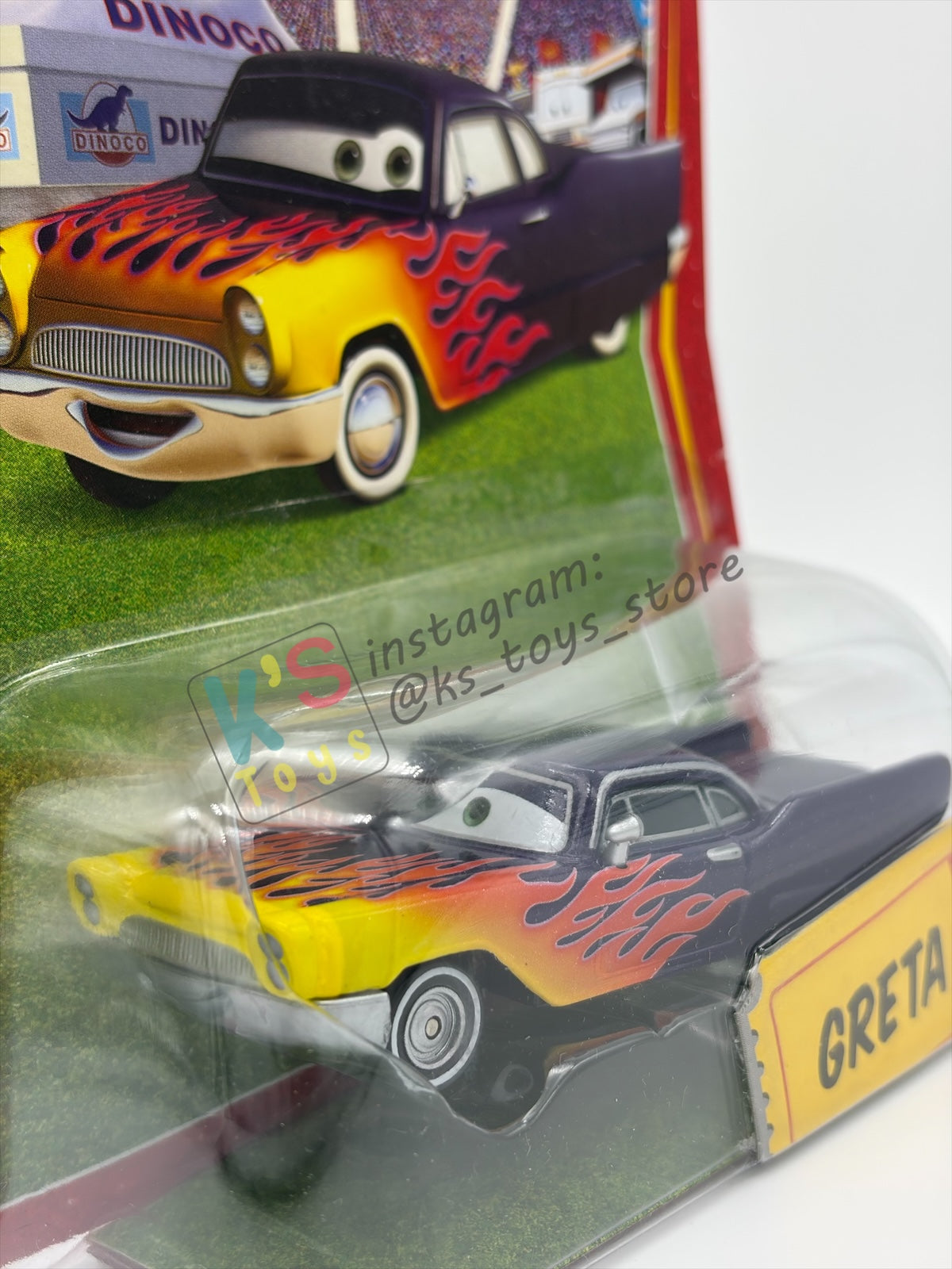 DISNEY PIXAR CARS BY MATTEL, "GRETA" - RACE ORAMA SERIES - BNIP