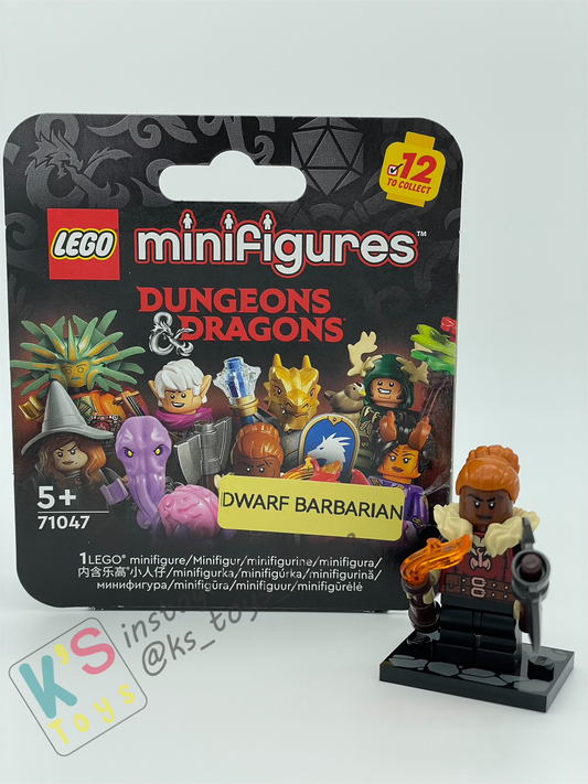 DWARF BARBARIAN - Lego Minifigures 71047 Dungeons and Dragons - 01 October 2024 Released in Australia