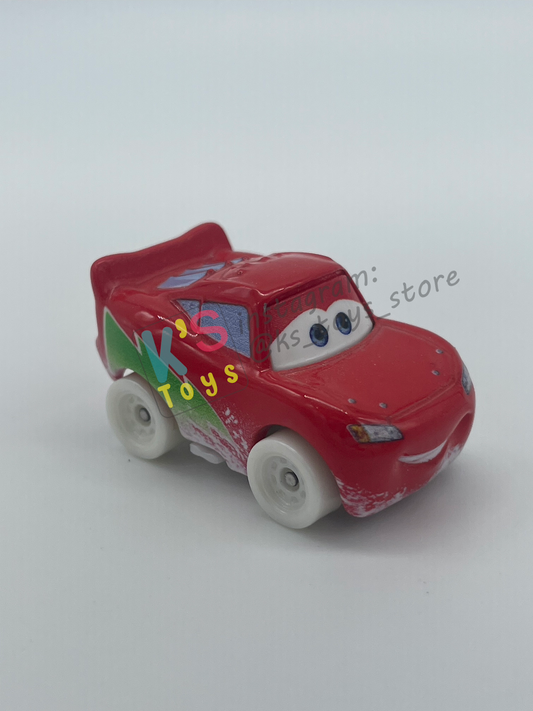 Loose Mini Racers Pixar Disney Cars, HOLIDAY HOT SHOT LIGHTNING MCQUEEN - Mint / Near Mint Condition