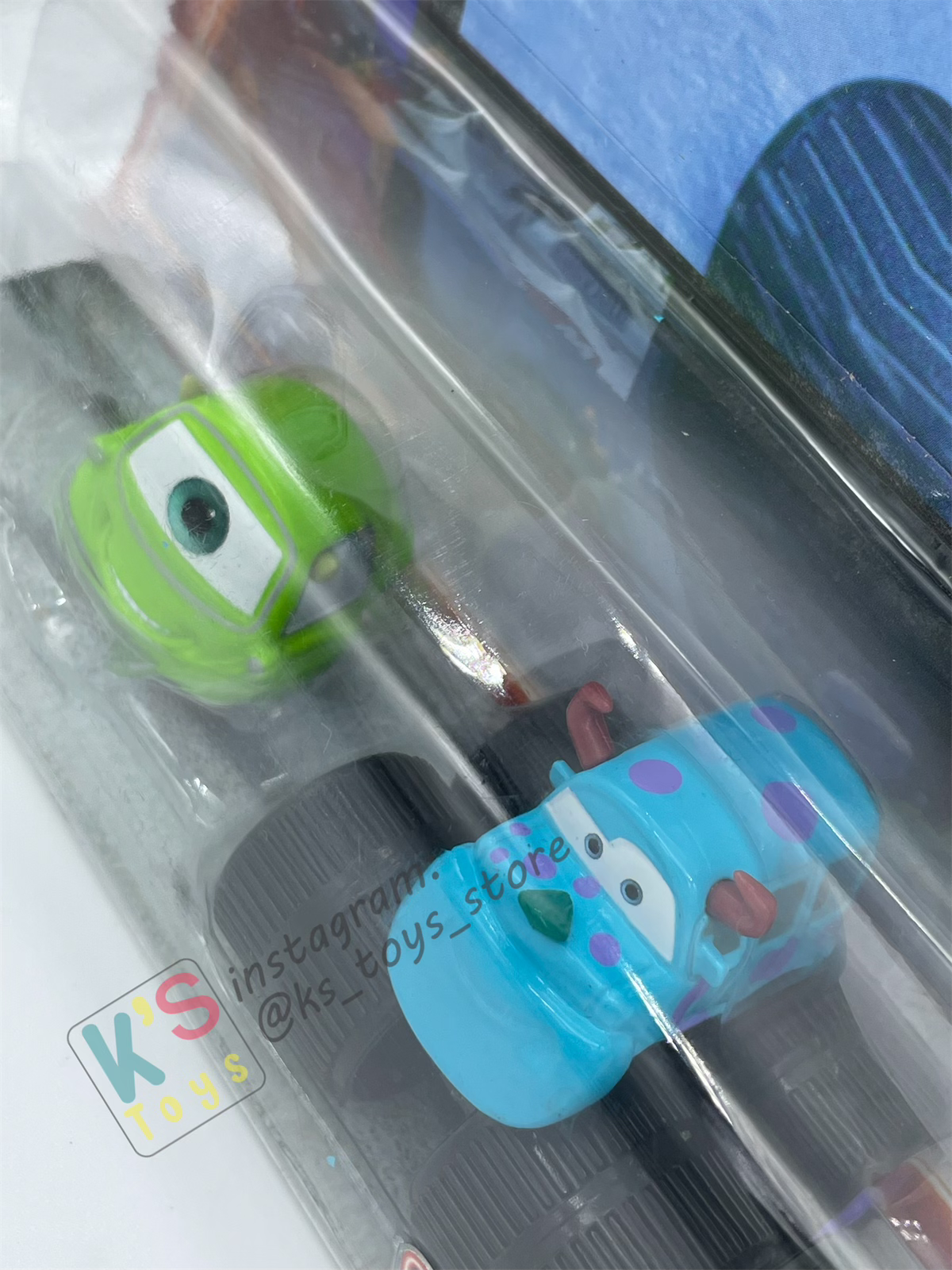 Disney Pixar Cars 1:55 2-Pack by Mattel - "MIKE AND SULLEY" - Supercharged - BNIP