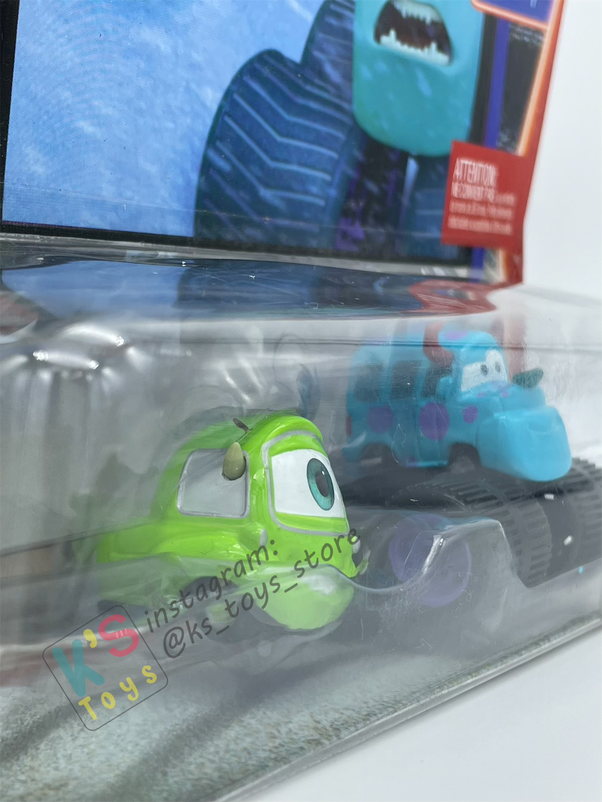 Disney Pixar Cars 1:55 2-Pack by Mattel - "MIKE AND SULLEY" - Supercharged - BNIP