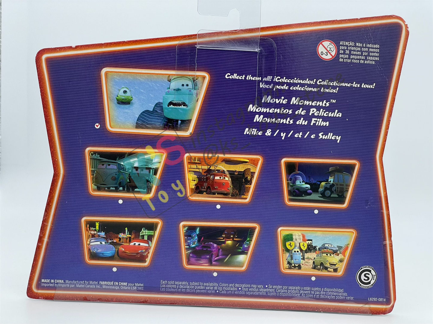 Disney Pixar Cars 1:55 2-Pack by Mattel - "MIKE AND SULLEY" - Supercharged - BNIP