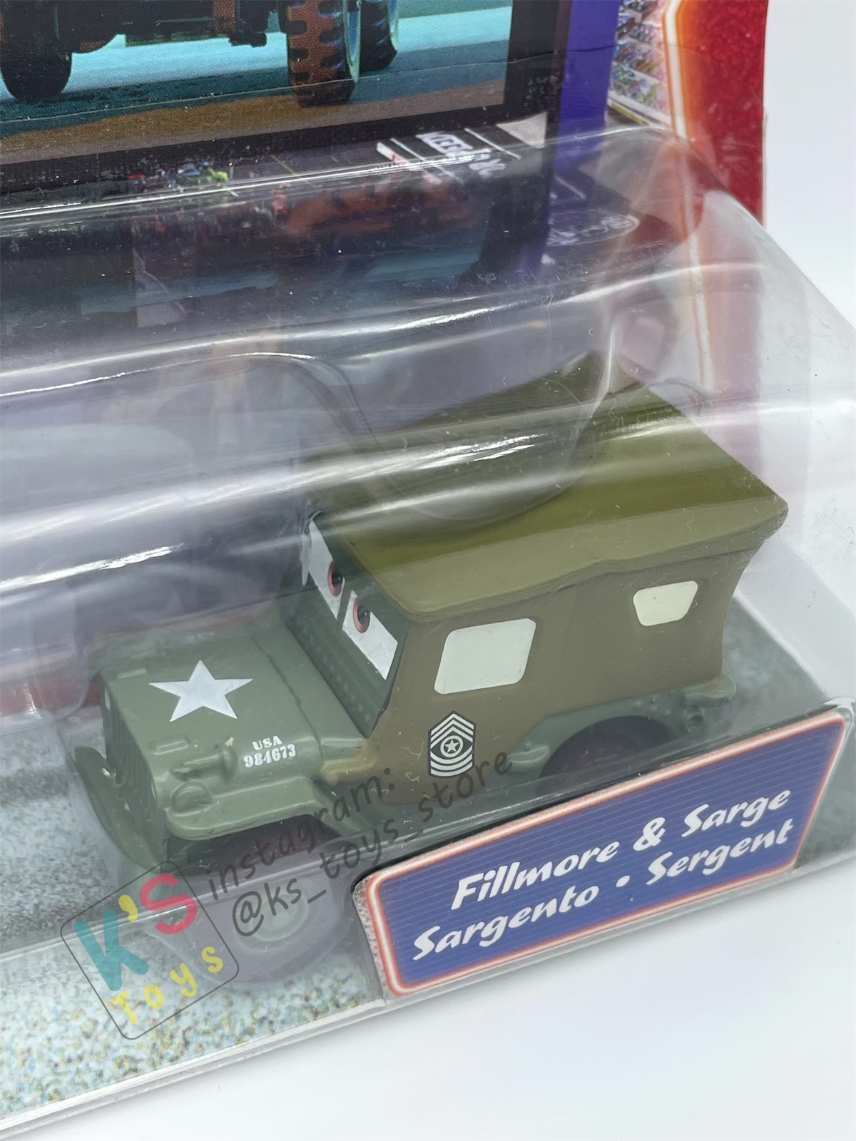 Disney Pixar Cars 1:55 2-Pack by Mattel - "FILLMORE AND SARGE" - Supercharged - BNIP