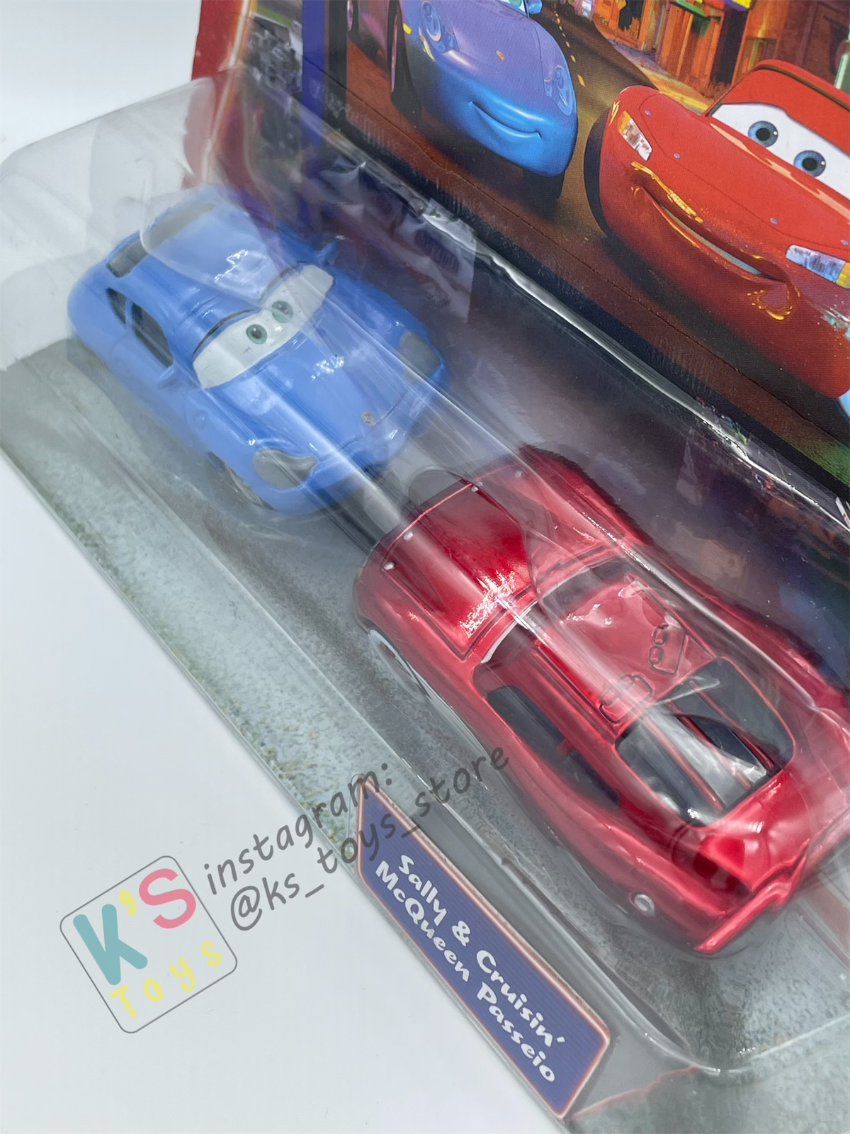 Disney Pixar Cars 1:55 2-Pack by Mattel - "SALLY AND CRUISING LIGHTNING MCQUEEN" - Supercharged - BNIP