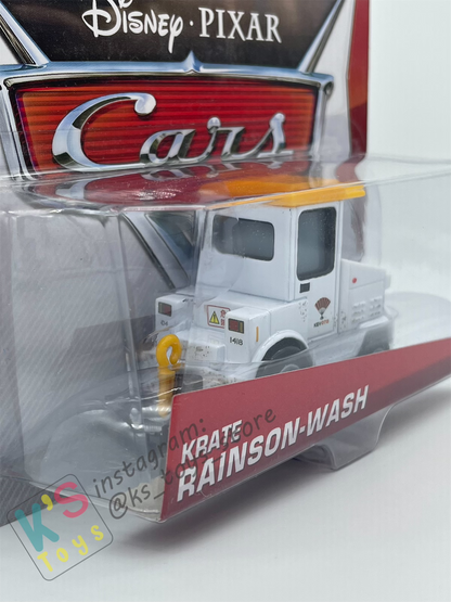 DISNEY PIXAR CARS BY MATTEL 1:55, KRATE RAINSON-WASH - AIRPORT ADVENTURE SERIES - BNIP