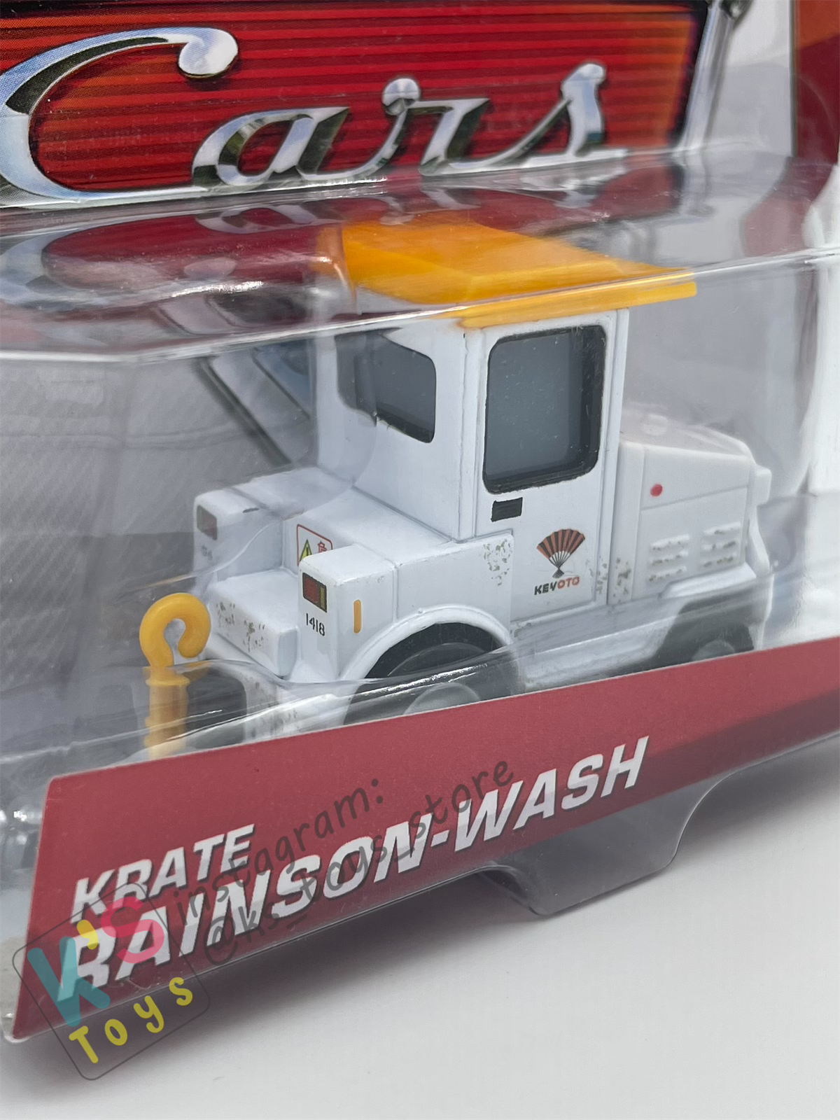 DISNEY PIXAR CARS BY MATTEL 1:55, KRATE RAINSON-WASH - AIRPORT ADVENTURE SERIES - BNIP