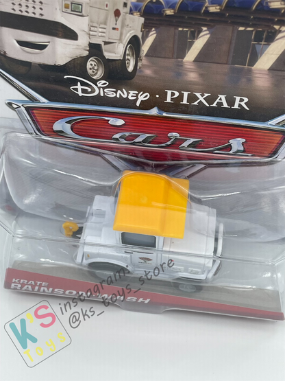 DISNEY PIXAR CARS BY MATTEL 1:55, KRATE RAINSON-WASH - AIRPORT ADVENTURE SERIES - BNIP