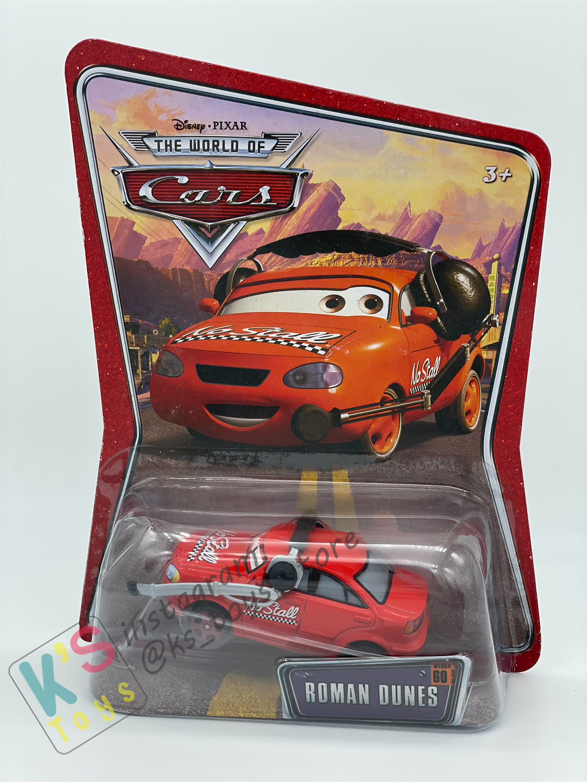 DISNEY PIXAR CARS BY MATTEL 1:55, ROMAN DUNES, THE WORLD OF CARS SERIES - BNIP