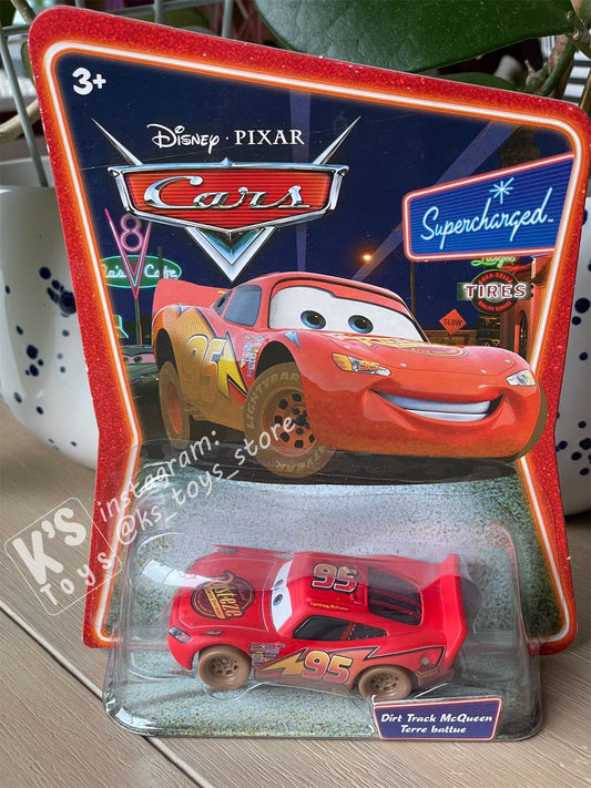 DISNEY PIXAR CARS "DIRT TRACK LIGHTNING MCQUEEN" SUPERCHARGED SERIES- BNIP