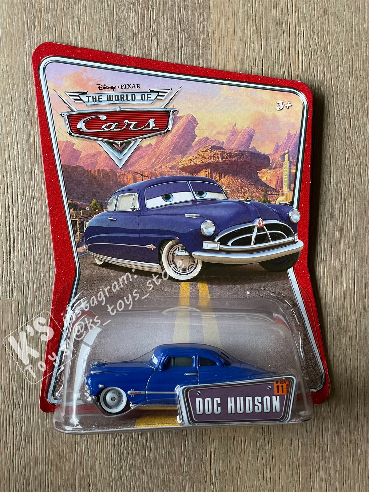 DISNEY PIXAR CARS BY MATTEL, DOC HUDSON #11 - THE WORLD OF CARS (CARS 1) SERIES - BNIP