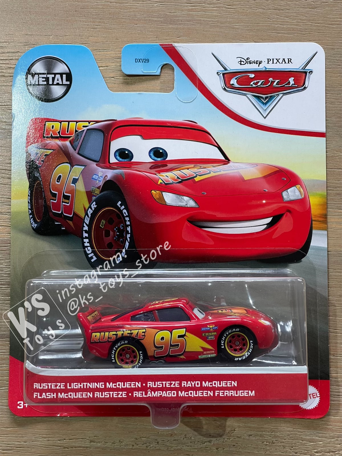 DISNEY PIXAR CARS "RUSTEZE LIGHTNING MCQUEEN" - BNIP