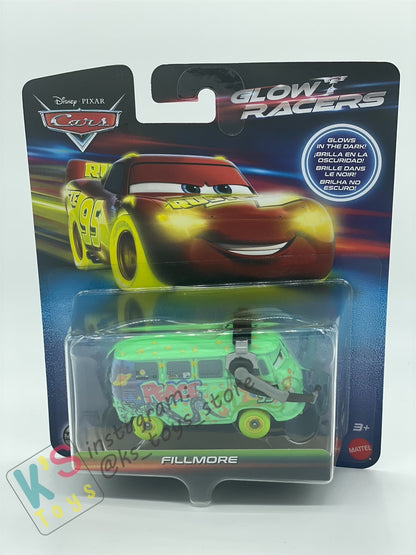 GLOW RACERS Disney Pixar Cars by MATTEL, FILLMORE - NEW RELEASE 2023 - BNIP