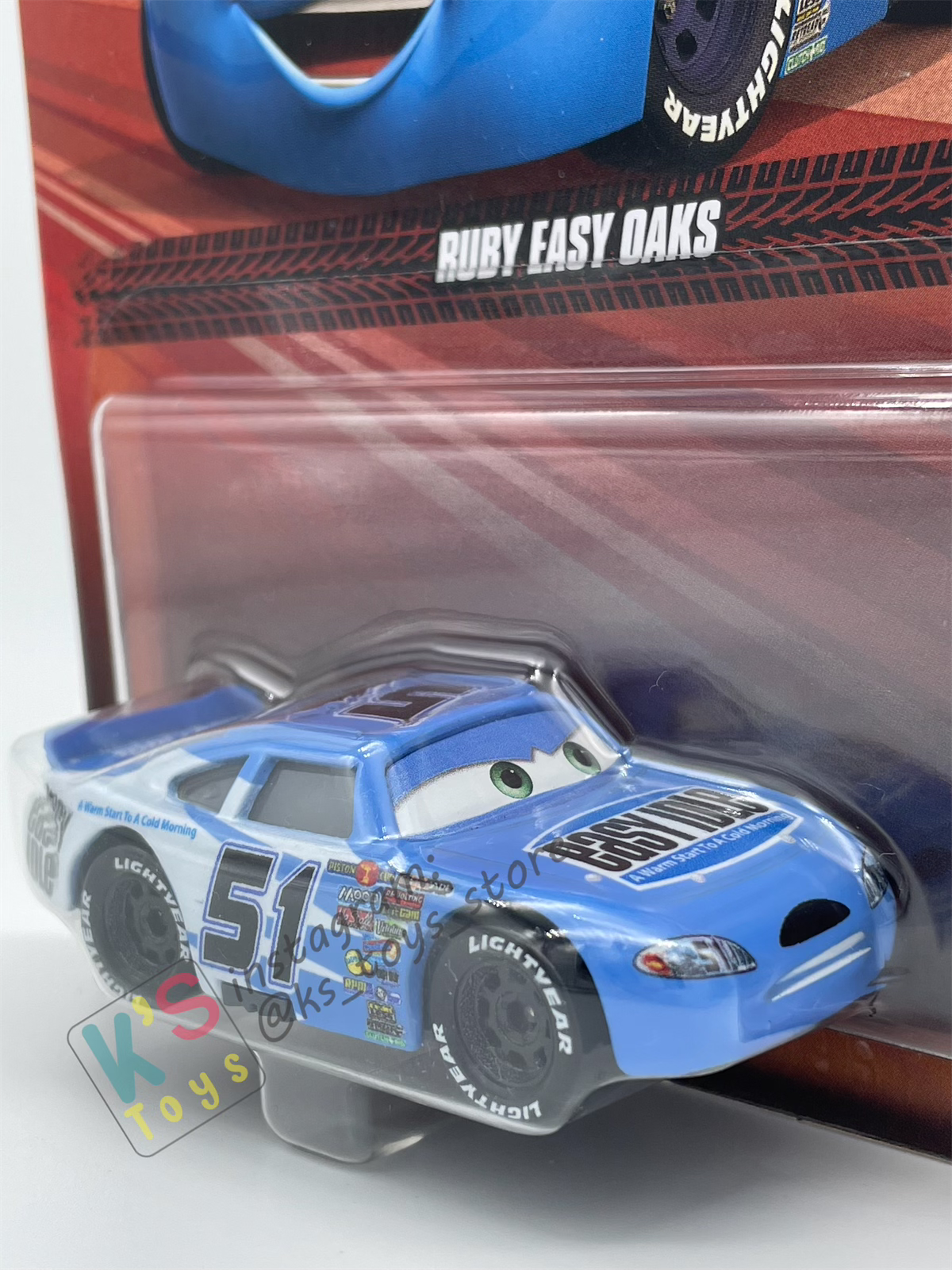 DISNEY PIXAR CARS BY MATTEL - "RUBY EASY OAKS" EASY IDLE, CARS - 2024 RE-RELEASED - BNIP