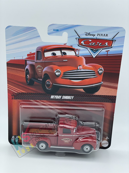 DISNEY PIXAR CARS BY MATTEL - "HEYDAY SMOKEY" CARS 3 - 2024 RE-RELEASED - BNIP