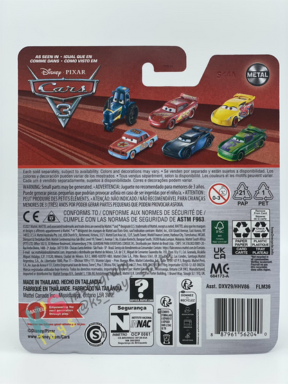DISNEY PIXAR CARS BY MATTEL - "HEYDAY SMOKEY" CARS 3 - 2024 RE-RELEASED - BNIP