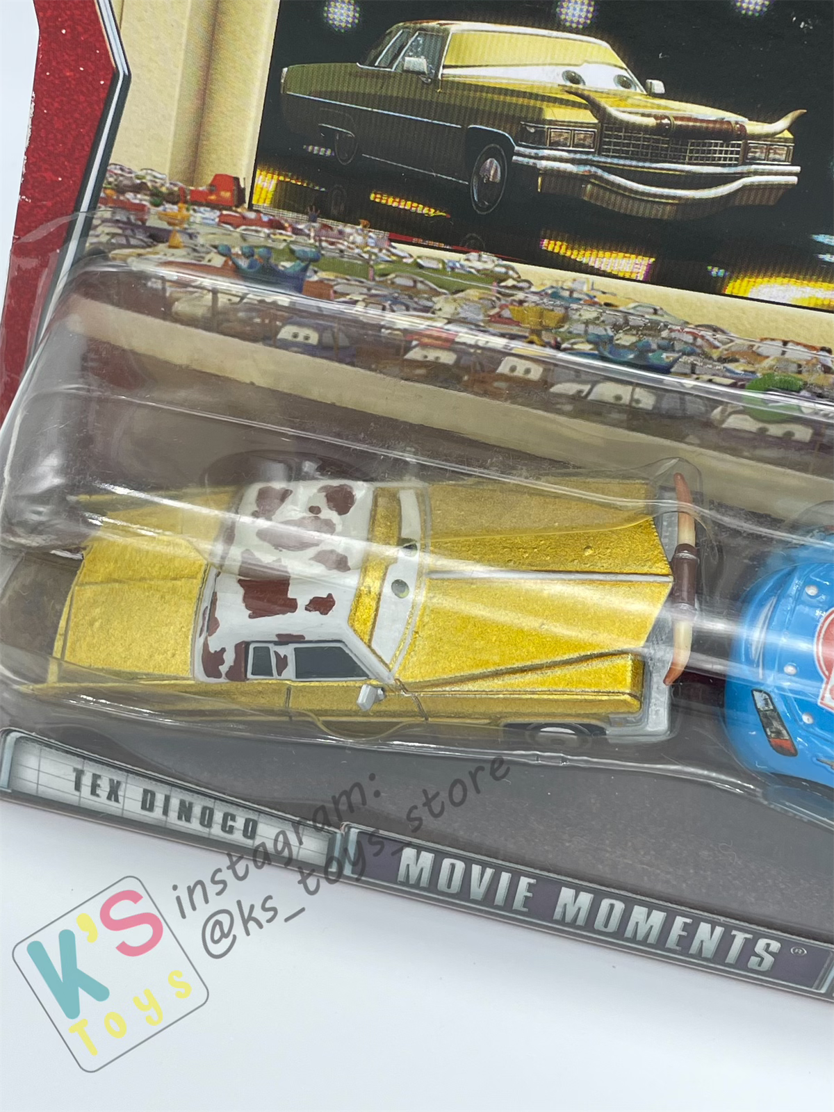 Disney Pixar Cars 1:55 by Mattel 2-Pack TEX DINOCO AND DINOCO LIGHTNING MCQUEEN - MOVIE MOMENTS SERIES - BNIP