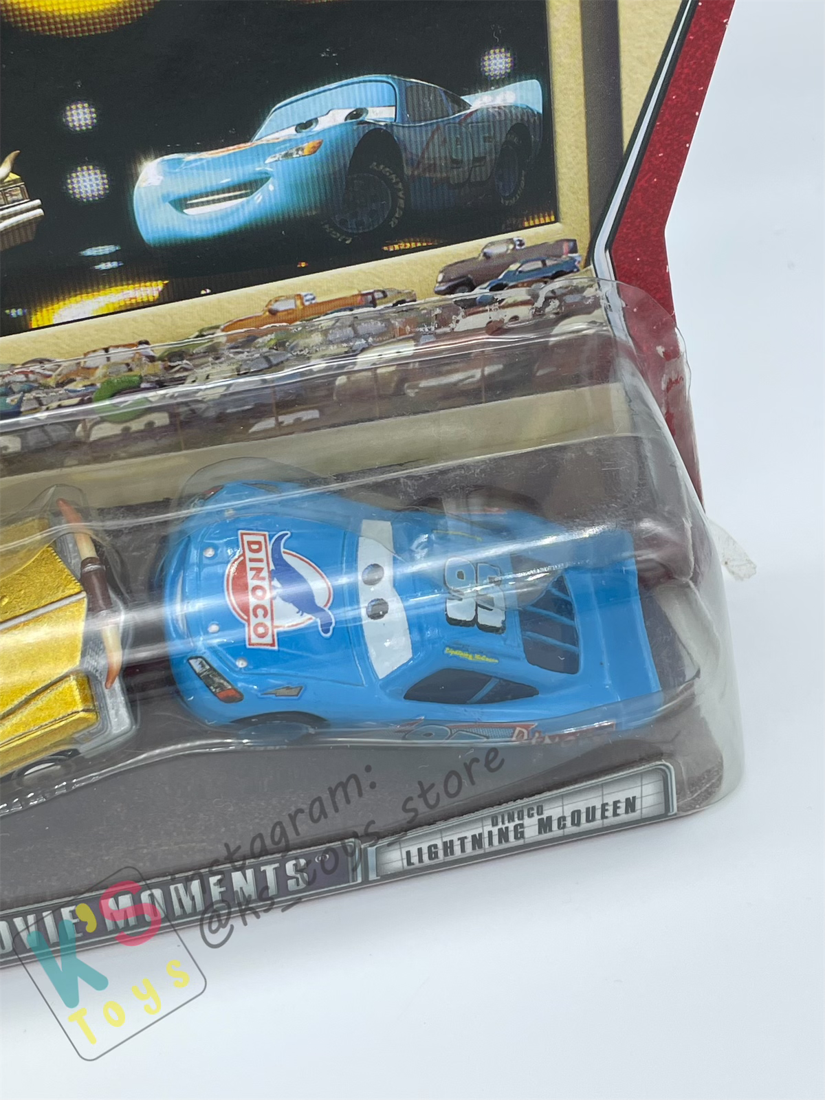 Disney Pixar Cars 1:55 by Mattel 2-Pack TEX DINOCO AND DINOCO LIGHTNING MCQUEEN - MOVIE MOMENTS SERIES - BNIP