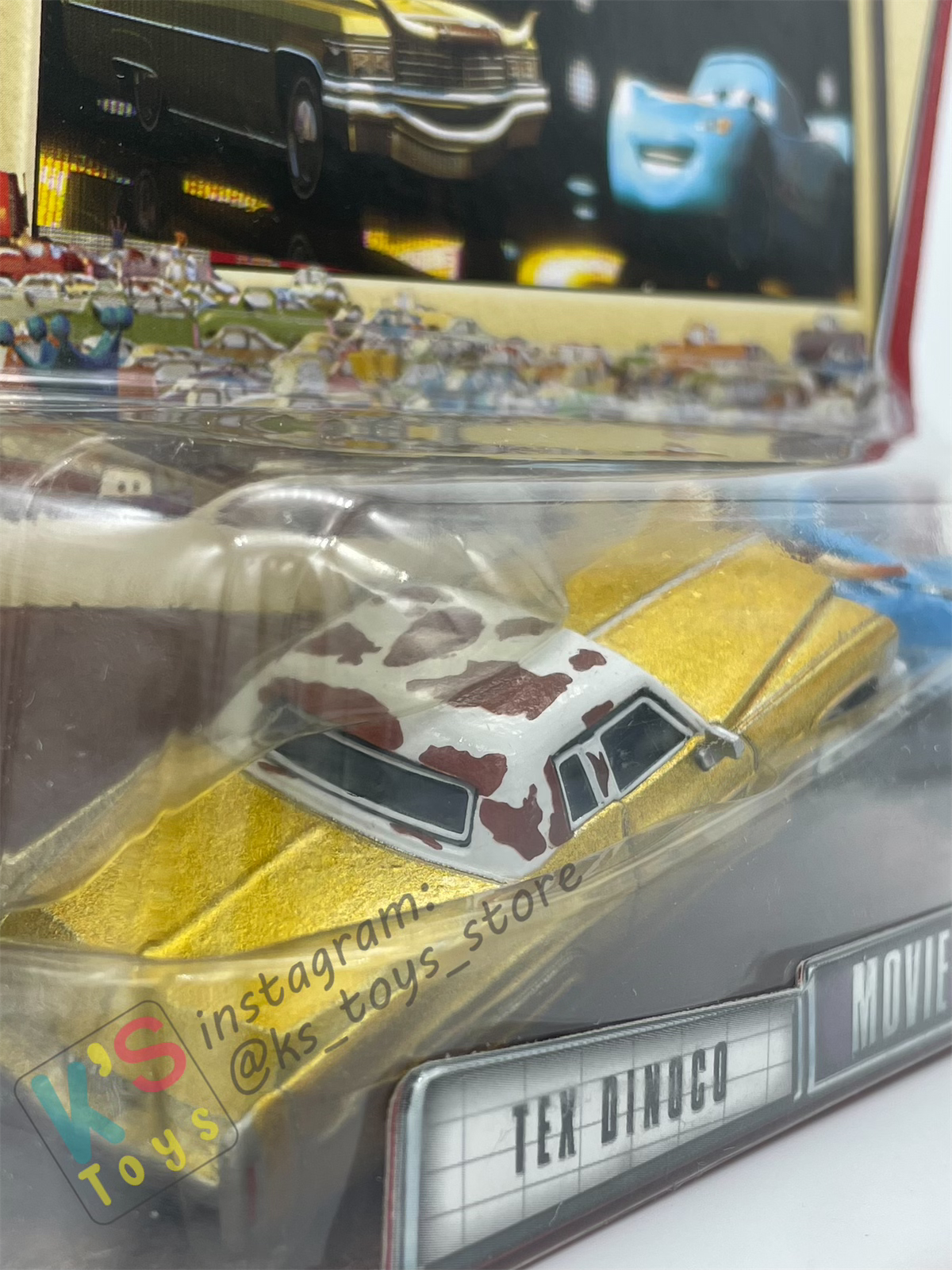 Disney Pixar Cars 1:55 by Mattel 2-Pack TEX DINOCO AND DINOCO LIGHTNING MCQUEEN - MOVIE MOMENTS SERIES - BNIP