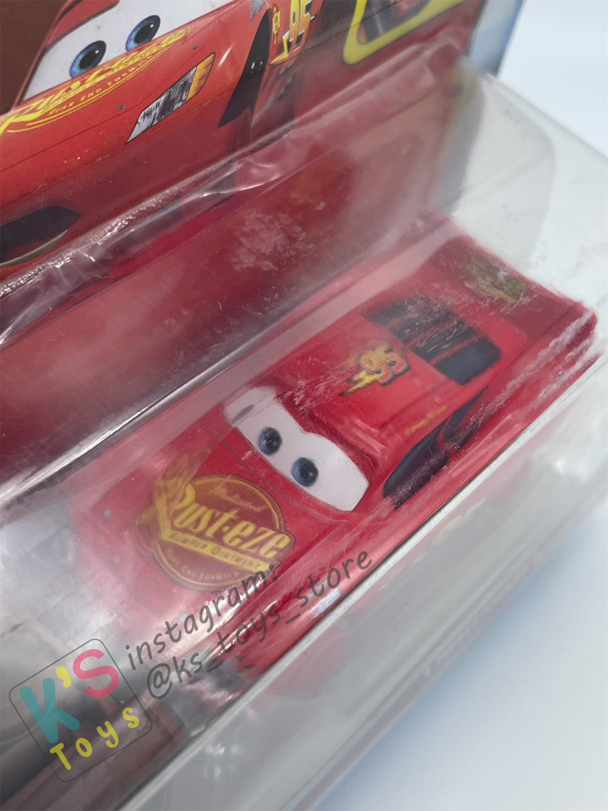 Disney Pixar Cars 1:55 by Mattel 2-Pack MATER WITH NO TIRES AND LIGHTNING MCQUEEN WITH NO TIRES - 95 RETURNS SERIES - BNIP