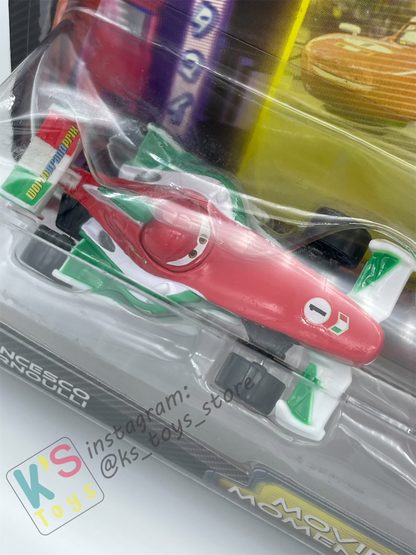 Disney Pixar Cars 1:55 by Mattel 2-Pack FRANCESCO AND KA-CIAO LIGHTNING MCQUEEN - MOVIE MOMENTS SERIES - BNIP (Blister has small dent)