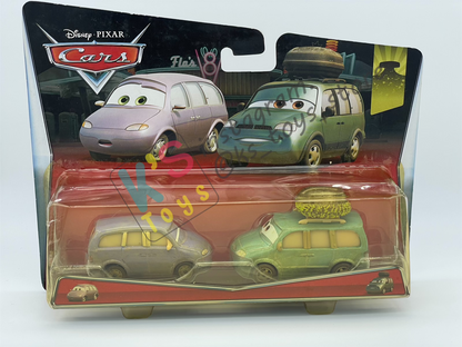Disney Pixar Cars 1:55 by Mattel 2-Pack MINI AND VAN LOST IN THE DESSERT SERIES - BNIP
